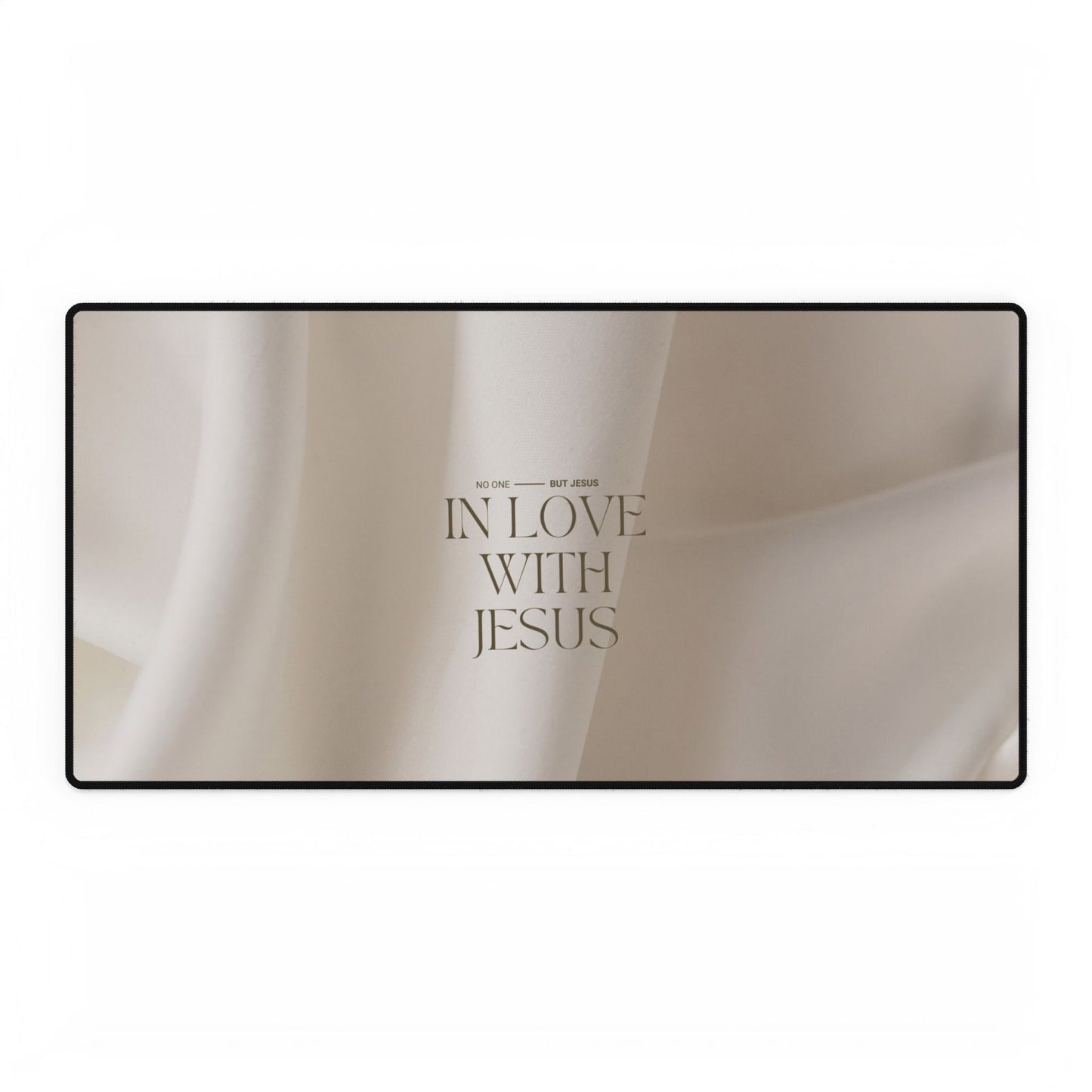 In Love With Jesus Desk Mat